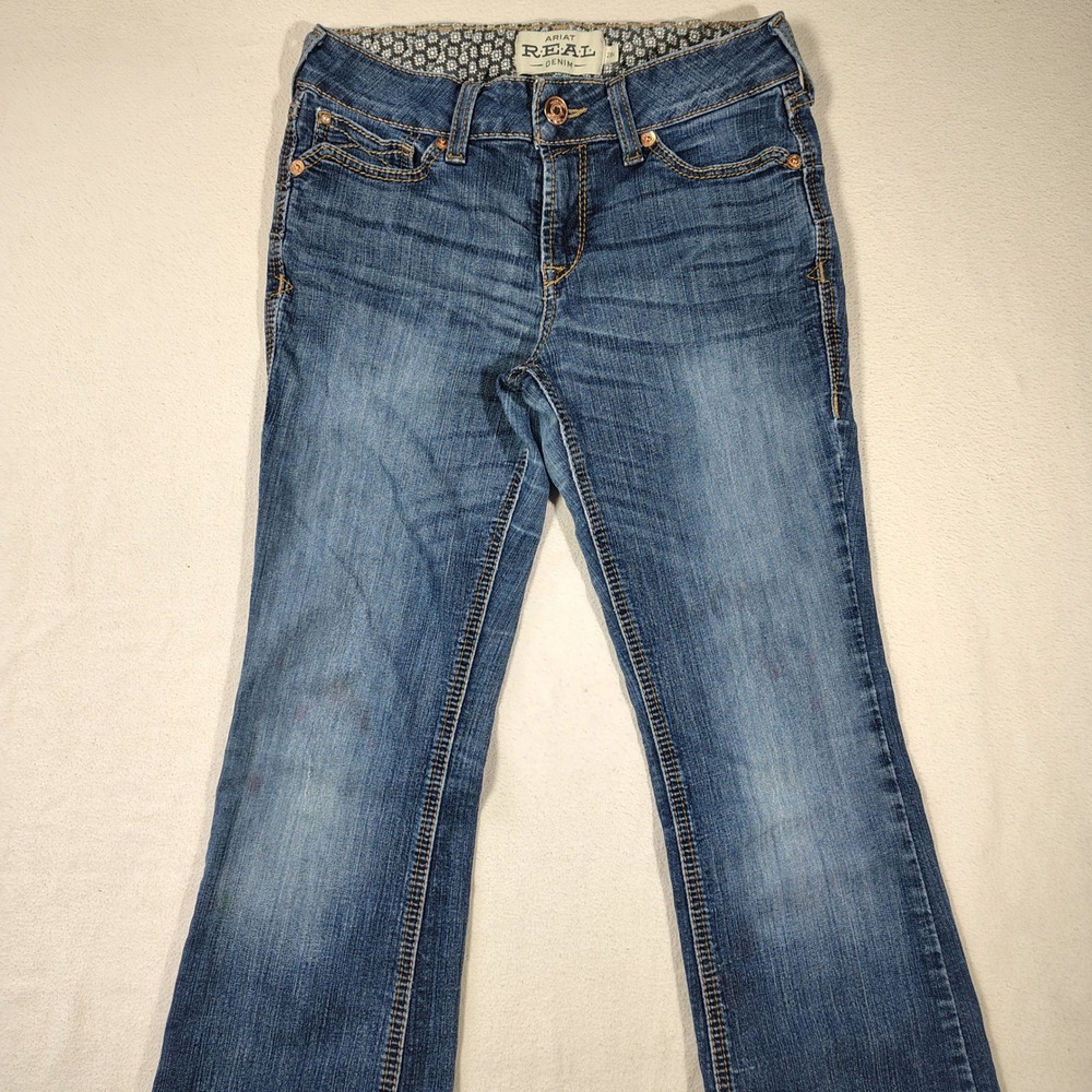 Ariat Jeans Womens Size 28R REAL Rosa Boot Cut Western Cowgirl 10027713 - Picture 2 of 15
